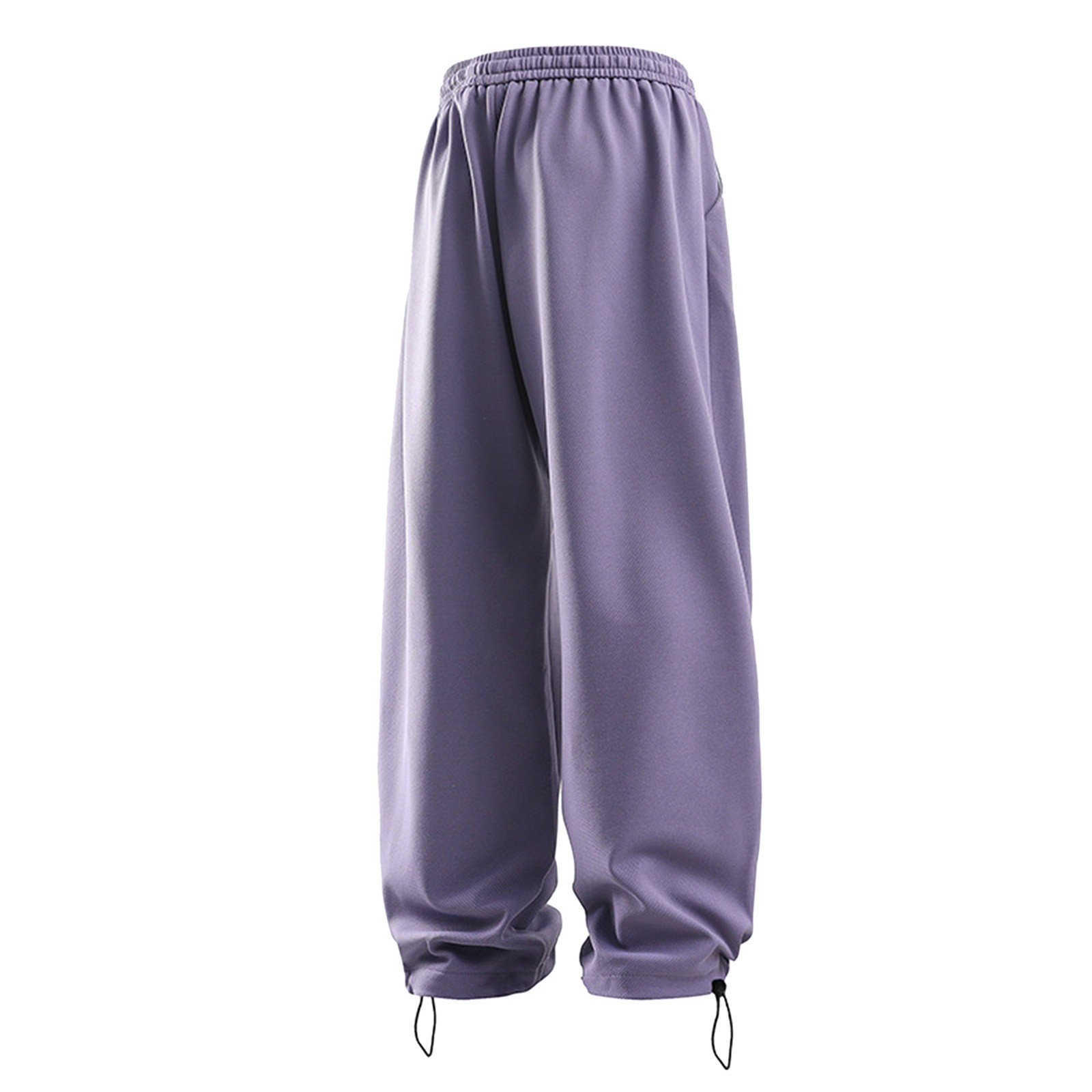 thumbnail image 5 of Pantalones cargo de senderismo para hombre: corte holgado, cintura con cordón, cinturilla elástica; pantalones deportivos informales con bolsillos utilitarios., 5 of 5